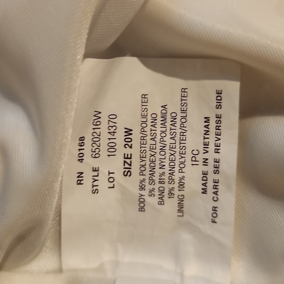 Liz Claiborne SZ 20 2 Piece Black/White Swimsuit - Picture 7 of 9